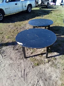 Low-profile round tables, ideal for children’s activities, playrooms, classrooms, or reading corners. Sturdy design with smooth, easy-to-clean tops. Perfect height for kids’ seating, crafts, games, or learning spaces. Gently used.